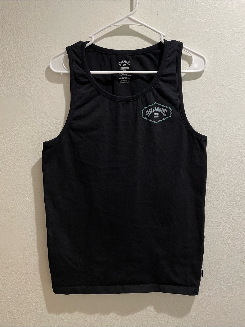 🔥 Billabong Black Arch Fill Premium Surf Tank Top M 🏄‍♂️